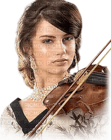 woman with violin bp - png grátis