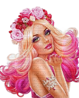 Girl With Pink Hair - ingyenes png