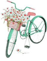 vélo fleuri - gratis png