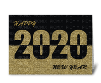 new year silvester letter text la veille du nouvel an Noche Vieja канун Нового года  tube 2020 number card - ücretsiz png