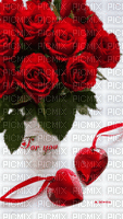 roses heart - GIF animé gratuit