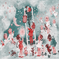 kikkapink winter vintage background christmas gif - Gratis animerad GIF