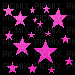 Rainbow colorful star stars background ink - GIF animé gratuit