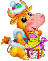 Y.A.M._New year cow - бесплатно png