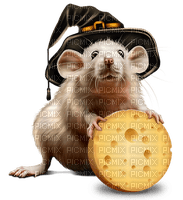 Halloween. Mouse. Cheese. Leila - PNG gratuit