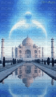 Taj Mahal-fond-landscape-Blue DREAM 70 - GIF animado gratis
