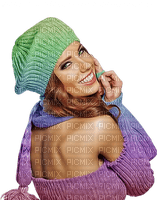 Woman  Violet Blue Green - Bogusia - zadarmo png