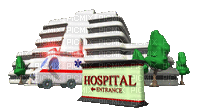 Hôpital - GIF animé gratuit