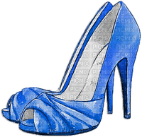 soave deco shoe fashion  black white blue - PNG gratuit