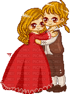 Pixel Pirates of the Caribbean Couple - Free animated GIF
