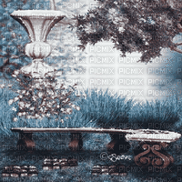 soave background animated vintage garden spring - GIF animate gratis