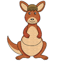 Kaz_Creations Cute Cartoon Kangaroo - png ฟรี
