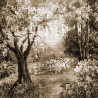 Y.A.M._Landscape background sepia - Free PNG