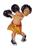 little boy boxing - PNG gratuit