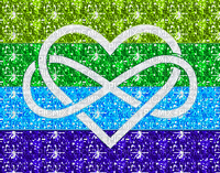 Polyamory Pride flag glitter - Gratis geanimeerde GIF