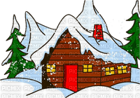 winter cottage - png gratuito