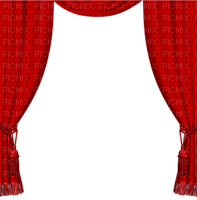 Kaz_Creations Deco Curtains Red - 無料png