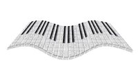 piano keys - darmowe png