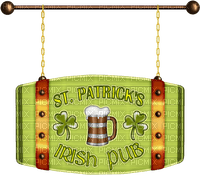 Enseigne Pub St-Patrick:) - nemokama png