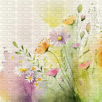 SM3 BACKGROUND FLOWERS IMAGE SPRING YELLOW - Free PNG