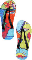 Animated Flip Flops Summer - Gratis geanimeerde GIF