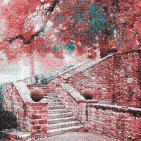 soave background animated autumn vintage stairs - 無料のアニメーション GIF