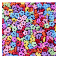 Lowercase letters beads background - zdarma png