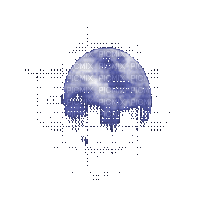 moon  lune blue gif - GIF animé gratuit