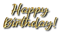 happy birthday text - бесплатно png
