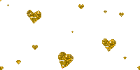 gold hearts animated