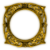 sm3 gold frame  chinese border image shape - gratis png