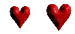 two hearts gif coeurs - GIF animado gratis