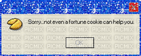 Fortune cookie glitter error message - Zdarma animovaný GIF