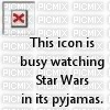 this icon is busy watching star wars square - png ฟรี