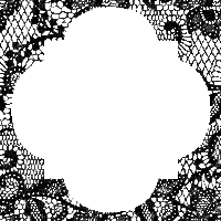 lace black animated frame dolceluna - GIF animé gratuit