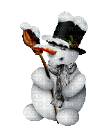 snowman - GIF animado grátis