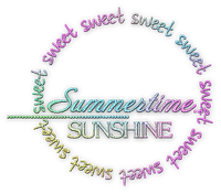 soave text summer sunshine sweet summertime - ücretsiz png