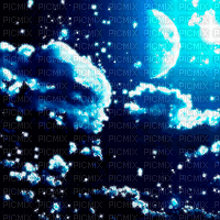 Y.A.M._Night, moon, background - GIF animé gratuit