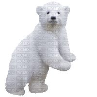 dolceluna polar bear deco fantasy winter - GIF animado grátis