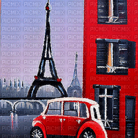 kikkapink paris car animated background - GIF animado grátis