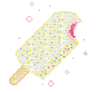 cute ice cream pixel art - Besplatni animirani GIF