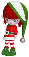 Kaz_Creations Dolls Cookie Elfs Red and Green Christmas - gratis png