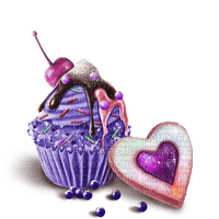kikkapink lollipop birthday deco cupcake - 無料png