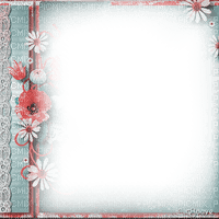 soave frame vintage flowers lace autumn pink - 無料png