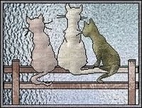 stained glass kitty - 無料png