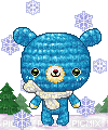 yarn knit bear pixel - 免费动画 GIF