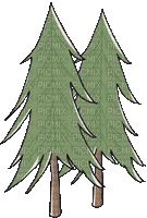Fir Tree Fall - 無料のアニメーション GIF
