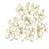 flowers gold deco - Nemokamas animacinis gif