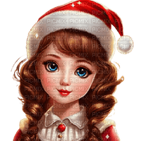 christmas girl - gratis png