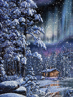 fond hiver - Gratis animerad GIF